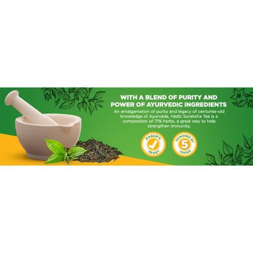 Dabur Vedic Suraksha Black Tea - Immunity Booster,  37.5 g (25 Bags x 1.5 g each) -8.webp
